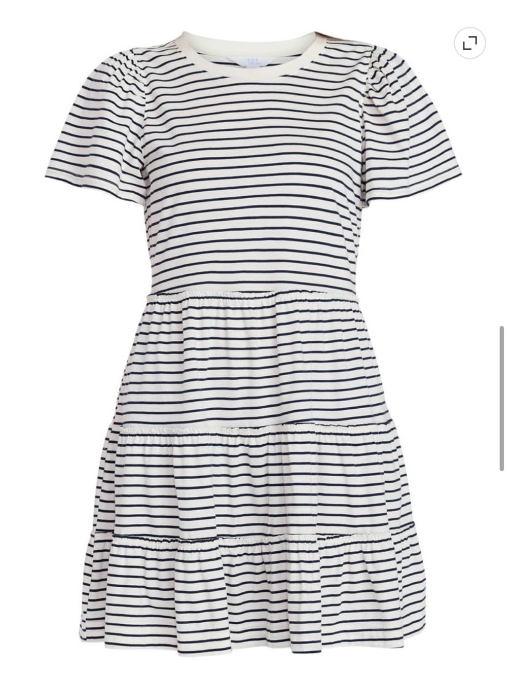 Women’s ' Striped Tiered Dress - size Large